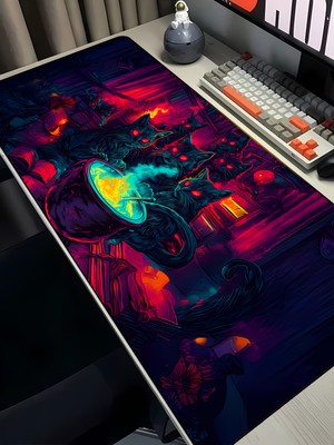 Charmbi Mahşerin Pisileri 40X90 Procontrol Mouse Pad Gaming Mousepad Kaymaz Taban Oyuncu Ultra Pürüzsüz