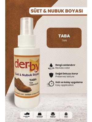 Derby Taba Süet Nubuk Renk Yenileyici Sprey 100 ml – Ayakkabı & Çanta Boyası