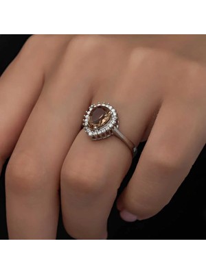 Inure Jewelry Gümüş Zultanit Damla Kadın Yüzük