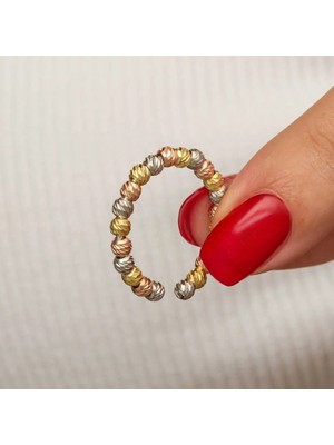 Inure Jewelry Gümüş Sıralı Dorika Kadın Yüzük