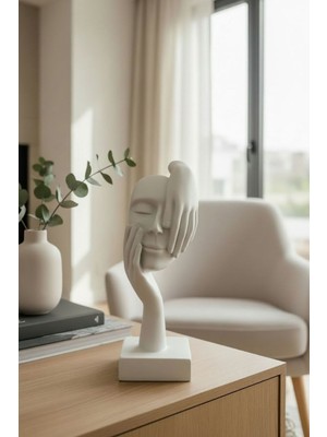 Bereketli Store Hedies Yüz ve El Tasarımlı Biblo | Dekoratif Masa ve Raf Aksesuarı