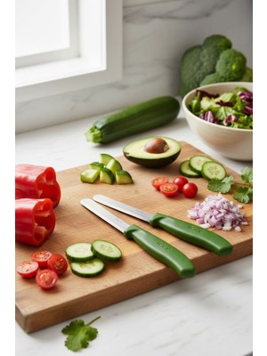 Bereketli Store Rooc 2’li Yeşil Bıçak | Sebze ve Meyve Kesme Bıçağı