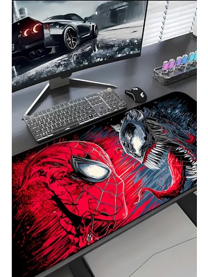 Charmbi Örümcek Adam 30X70 Procontrol Mouse Pad Gaming Mousepad Kaymaz Taban Büyük Oyuncu Ultra Pürüzsüz