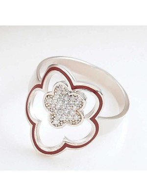 Inure Jewelry ​gümüş Çiçek Desenli Kadın Yüzük