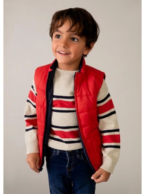 Mayoral Yazlık Erkek Çocuk Çift Yüzlü Yelek - Kırmızı