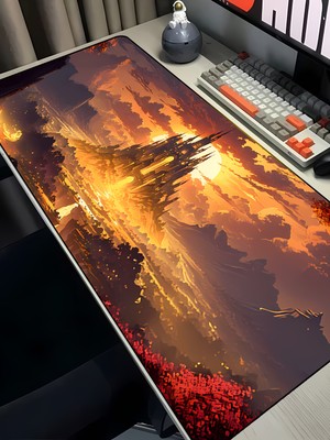 Charmbi Fantasy Castle 40X90 Procontrol Mouse Pad Gaming Mousepad Kaymaz Taban Büyük Oyuncu Ultra Pürüzsüz
