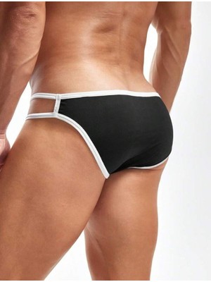 Nerm Erkek Beyaz Biyeli Slip Iç Giyim