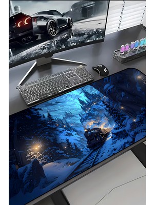 Charmbi Kutup Expresi 30X70 Procontrol Mouse Pad Gaming Mousepad Kaymaz Taban Büyük Oyuncu Ultra Pürüzsüz