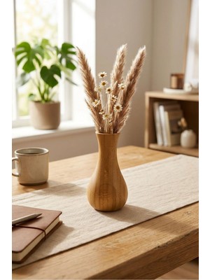 Bereketli Store Küçük Bambu Vazo | Dekoratif Masa ve Konsol Aksesuarı