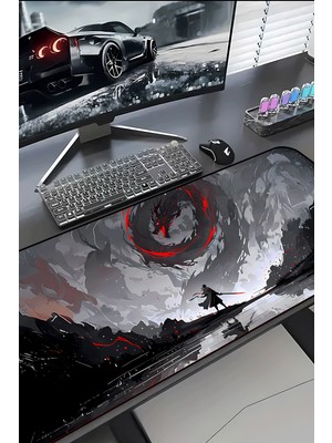 Charmbi Kara Ejder 30X70 Procontrol Mouse Pad Gaming Mousepad Kaymaz Taban Büyük Oyuncu Ultra Pürüzsüz