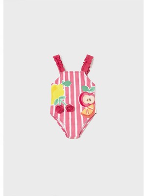 Mayoral Yazlık Kız Bebek Baskılı Mayo - Kırmızı