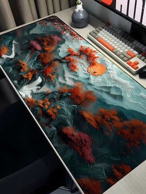 Charmbi Dağ Yolu 40X90 Procontrol Mouse Pad Gaming Mousepad Kaymaz Taban Büyük Oyuncu Ultra Pürüzsüz