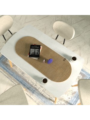 Vilinze Hasır Jüt Ip Runner / Supla / Amerikan Servis