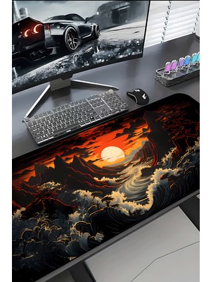 Charmbi Öfkeli Deniz 30X70 Procontrol Mouse Pad Gaming Mousepad Kaymaz Taban Büyük Oyuncu Ultra Pürüzsüz