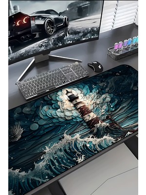 Charmbi Deniz Feneri 30X70 Procontrol Mouse Pad Gaming Mousepad Kaymaz Taban Büyük Oyuncu Ultra Pürüzsüz