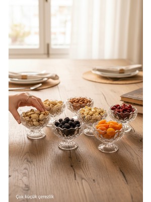 Bereketli Store Rocks Ayaklı Sunumluk – Şık Cam Servis ve Ikram Kasesi, Dekoratif Sunumluk