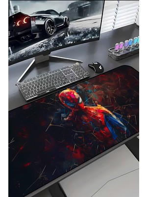 Charmbi Örümcek Adam 30X70 Procontrol Mouse Pad Gaming Mousepad Kaymaz Taban Büyük Oyuncu Ultra Pürüzsüz
