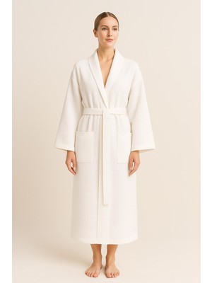 Ender Home Piquea Şalyaka Bornoz – %100 Pamuk L/xl