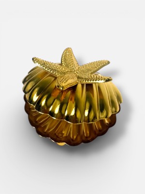 Bereketli Store Deniz Yıldızı Şeklinde Gold Sunumluk/ Kahve Yanı Lokumluk