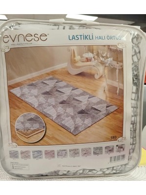 Evneşe 6m2 Lastikli Halı Örtüsü Desenli S89