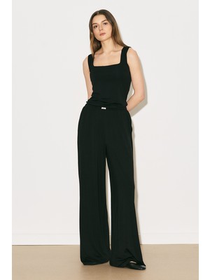 Manuka Easy Geniş Rahat Pantolon Siyah