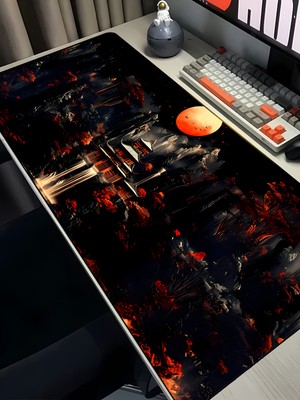 Charmbi Kale Manzarası 40X90 Procontrol Mouse Pad Gaming Mousepad Kaymaz Taban Büyük Oyuncu Ultra Pürüzsüz