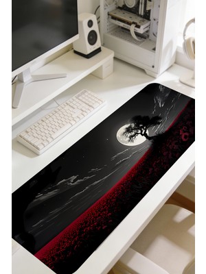 Charmbi Dolunay 40X90 Procontrol Mouse Pad Gaming Mousepad Kaymaz Taban Büyük Oyuncu Ultra Pürüzsüz