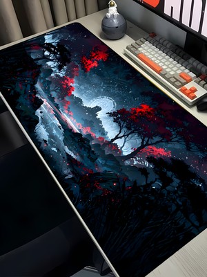 Charmbi Kızıl Göl 40X90 Procontrol Mouse Pad Gaming Mousepad Kaymaz Taban Büyük Oyuncu Ultra Pürüzsüz