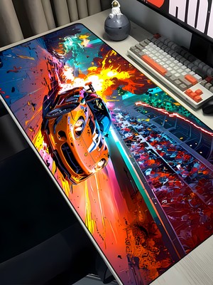 Charmbi Gta Spor Araba 40X90 Procontrol Mouse Pad Gaming Mousepad Kaymaz Taban Büyük Oyuncu Ultra Pürüzsüz