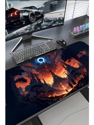 Charmbi Dark Fantasy 30X70 Procontrol Mouse Pad Gaming Mousepad Kaymaz Taban Büyük Oyuncu Ultra Pürüzsüz