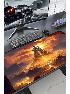 Charmbi Fantasy Castle 30X70 Procontrol Mouse Pad Gaming Mousepad Kaymaz Taban Büyük Oyuncu Ultra Pürüzsüz