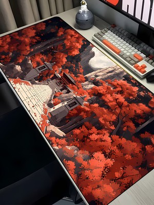 Charmbi Sonbahar Kalesi 40X90 Procontrol Mouse Pad Gaming Mousepad Kaymaz Taban Büyük Oyuncu Ultra Pürüzsüz
