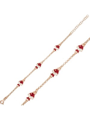 Inure Jewelry ​gümüş Rose Balık Figürlü Çocuk Bilekliği