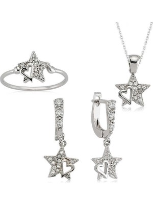 Inure Jewelry Gümüş Yıldız Bayan Set