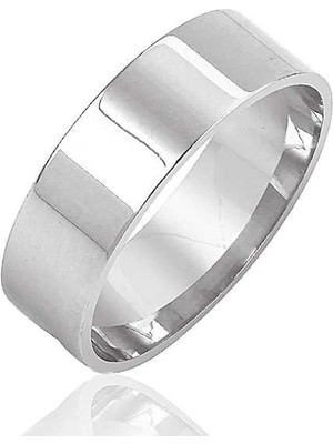 Inure Jewelry Gümüş Rodyum Kaplama Alyans