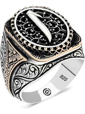 Inure Jewelry Gümüş Elif Oval Erkek Yüzük