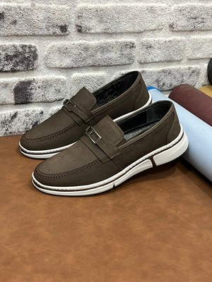 Derilax Hakiki Nubuk Deri Büyük Numara 45-46-47- Baykara Hafif Yumuşak Erkek Ayakkabı