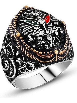 Inure Jewelry Gümüş Osmanlı Devlet Arması Erkek Yüzük