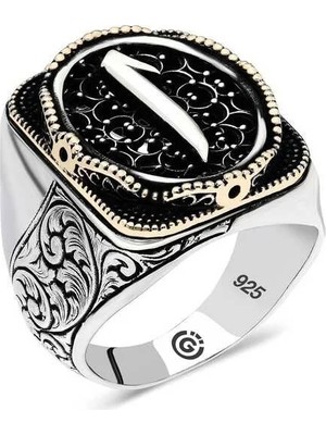 Inure Jewelry Gümüş Elif Oval Erkek Yüzük