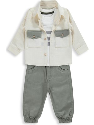 Concept Gömlekli 3 Lü 6-18 Ay Takım - Yeşil 12-18 Ay