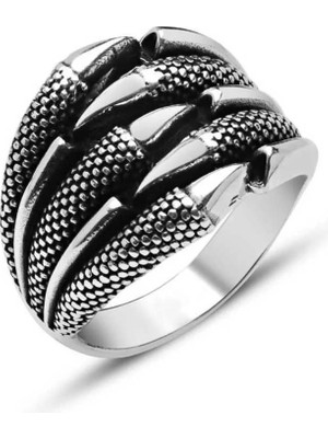 Inure Jewelry Gümüş Kartal Pençesi Erkek Yüzük