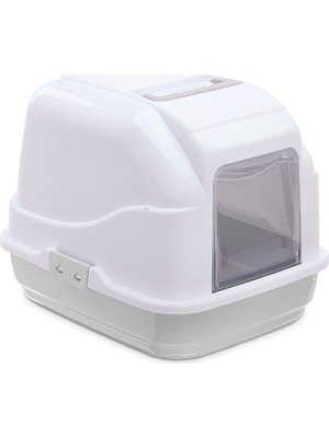 İmac Gld-Spt- Imac My Cat Kapalı  Tuvaleti Gri/beyaz 50X40X40CM