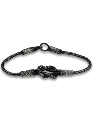 Inure Jewelry Gümüş Kazaziye Düğüm Bileklik