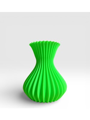 Major Hobi 3D Baskı Modern Dalgalı Dekoratif Vazo 18X15 cm Minimal Salon Aksesuarı