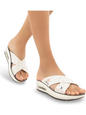 Muya ,31013-AXIS , Beyaz Anatomik Airmax Taban Islak Zemin, Kadın Günlük Terlik,