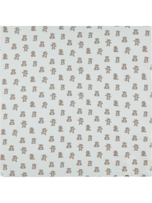 Civil Baby Ayıcık Baskılı Müslin 75*75 Battaniye - Bej