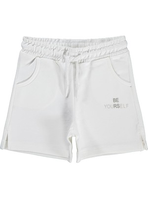 Civil Girls 2-5 Yaş Şort - Kırık Beyaz