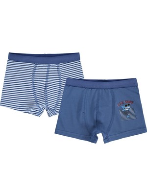 Civil Boys Shark 2-10 Yaş Erkek Çocuk 2'li Boxer - Standart