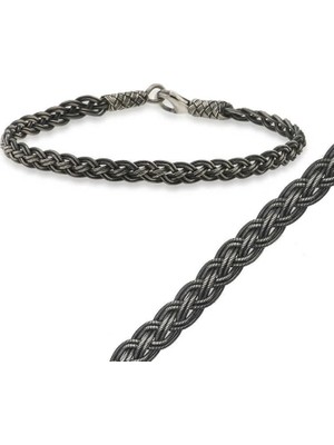 Inure Jewelry Gümüş Kazaziye Örgü Bileklik