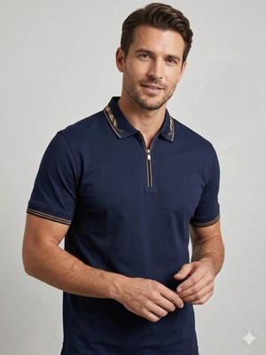 Centilmen Formenti Fit Polo Yaka Detaylı Merserize Tişört  1624